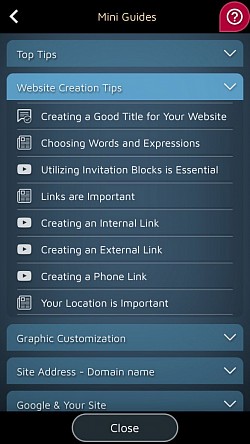 Pokud máte dotaz, vyberte červenou ikonu v levém dolním rohu.