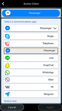 Vytvořte si speciální tlačítka pro WhatsApp, Messenger, Line, Skype, ...