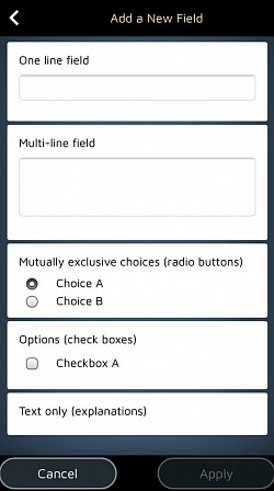 Přidávejte a upravujte pole formulářů a nabízejte tak klientům možnosti.